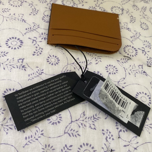 Ted Baker | Tan Leather Card Holder UNISEX NWT - Picture 8 of 8